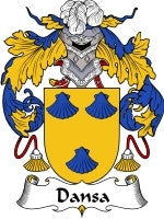 Dansa coat of arms family crest download