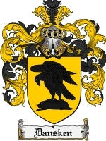 Dansken coat of arms family crest download