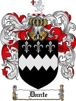 Dante coat of arms family crest download