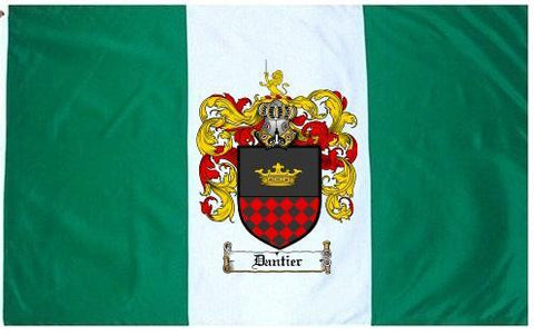 Dantier family crest coat of arms flag