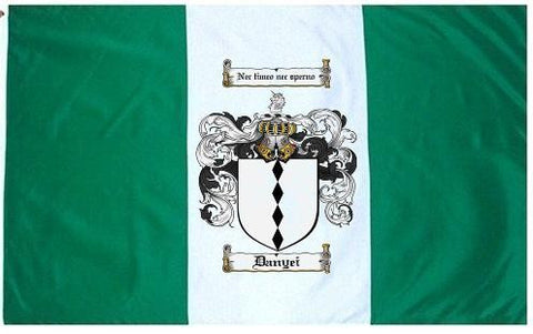 Danyei family crest coat of arms flag