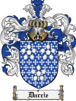 Darcie coat of arms family crest download