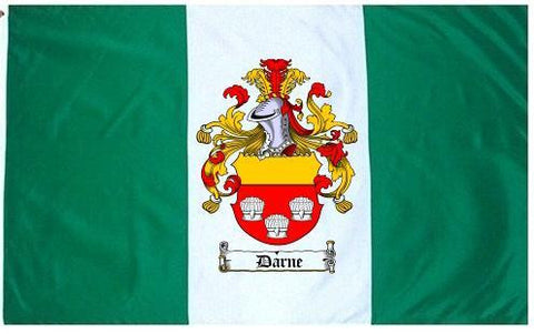 Darne family crest coat of arms flag