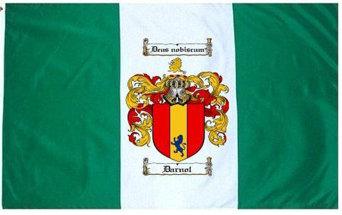 Darnol family crest coat of arms flag