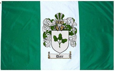 Darr family crest coat of arms flag