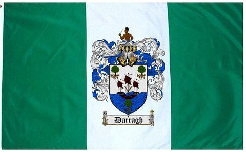 Darragh family crest coat of arms flag