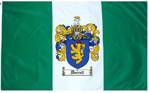 Darrell family crest coat of arms flag
