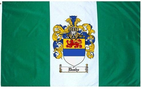 Dashe family crest coat of arms flag