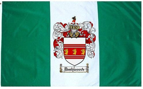 Dashwoode family crest coat of arms flag