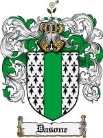 Dasone coat of arms family crest download