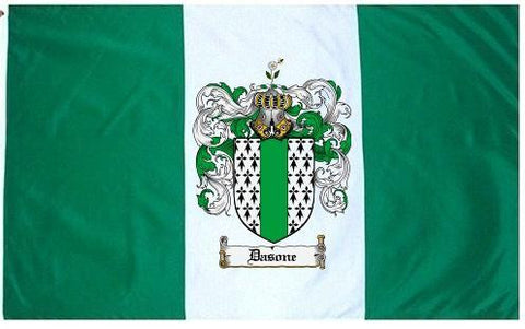 Dasone family crest coat of arms flag
