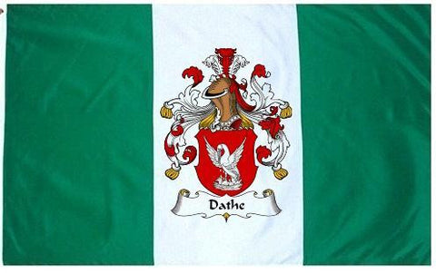Dathe family crest coat of arms flag