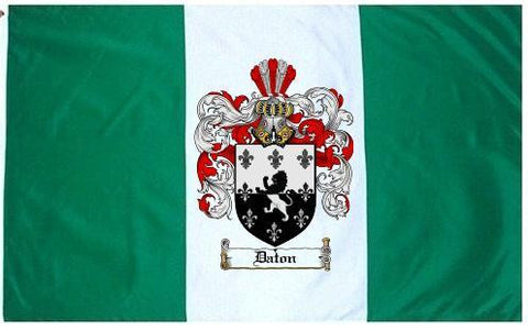 Daton family crest coat of arms flag