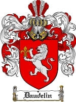 Daudelin coat of arms family crest download