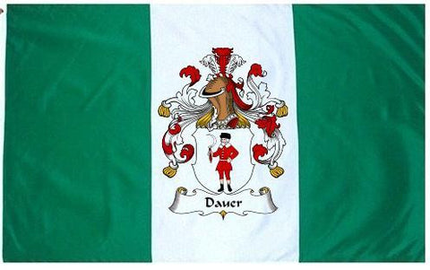 Dauer family crest coat of arms flag