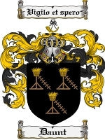 Daunt coat of arms family crest download