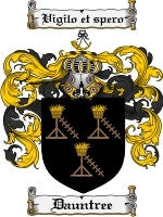 Dauntree coat of arms family crest download
