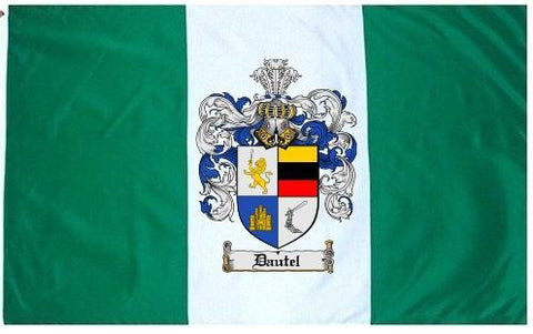 Dautel family crest coat of arms flag