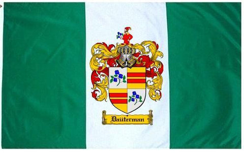 Dauterman family crest coat of arms flag