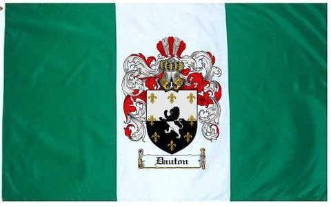 Dauton family crest coat of arms flag