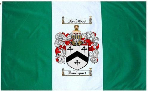 Davenport family crest coat of arms flag