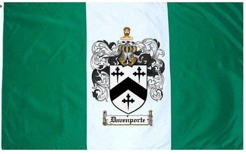 Davenporte family crest coat of arms flag