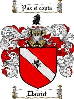David coat of arms family crest download