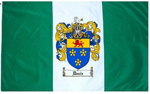 Davie family crest coat of arms flag