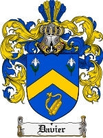 Davier coat of arms family crest download