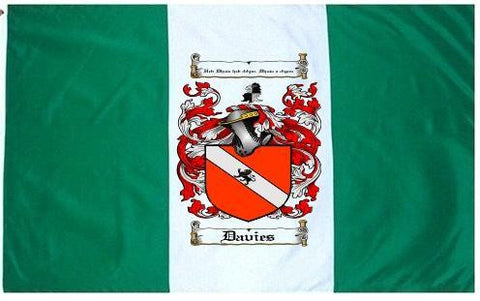 Davies family crest coat of arms flag