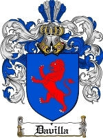 Davilla coat of arms family crest download