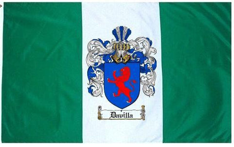 Davilla family crest coat of arms flag