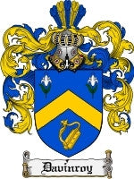 Davinroy coat of arms family crest download