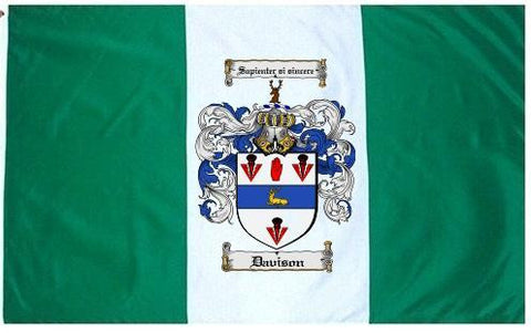 Davison family crest coat of arms flag