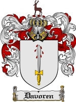 Davoren coat of arms family crest download