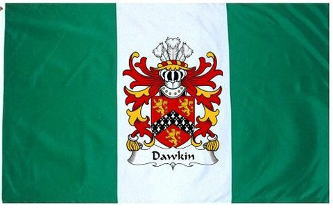 Dawkin family crest coat of arms flag