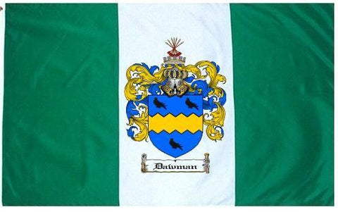 Dawman family crest coat of arms flag
