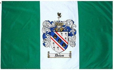 Daws family crest coat of arms flag