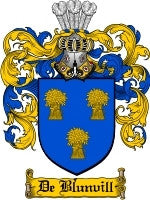 De'Blunvill coat of arms family crest download