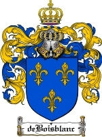 De'Boisblanc coat of arms family crest download