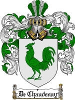 De'Chaudenay coat of arms family crest download