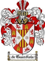 De'Guardiola coat of arms family crest download
