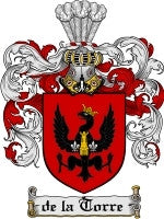 De'La'Torre coat of arms family crest download