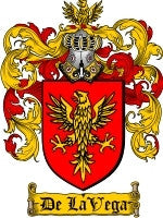 De'La'Vega coat of arms family crest download