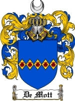 De'Mott coat of arms family crest download
