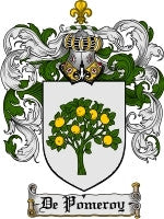 De'Pomeroy coat of arms family crest download