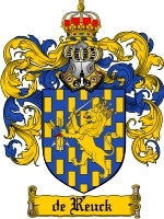 De'Reuck coat of arms family crest download