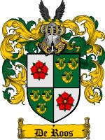 De'Roos coat of arms family crest download