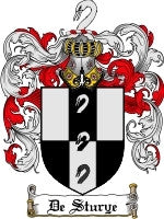 De'Sturye coat of arms family crest download