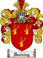 Deareing coat of arms family crest download